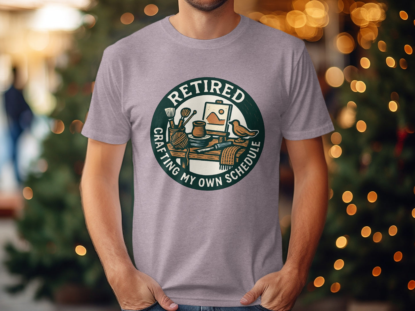 Retired Crafting My Own Schedule | Funny Retirement Soft Color Bella T-Shirts - Retiree Gifts Retirement Party