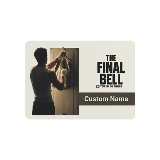 Personalized Boxing The Final Bell Retirement Gift Metal Art Sign - Retiree Gifts Retirement Party