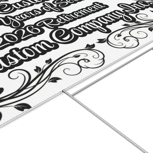 Custom Company Anniversary 2026 Retirement Banner product