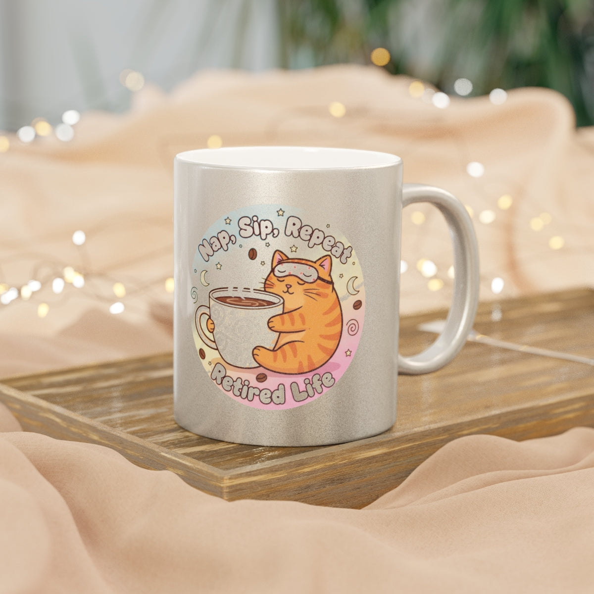Nap Sip Repeat Retired Life Coffee Mug