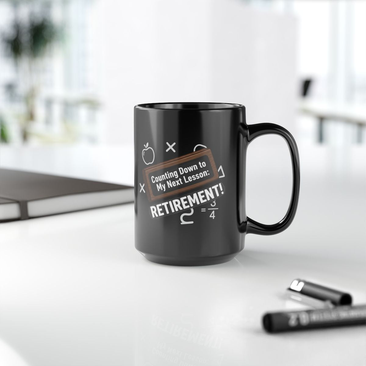 Counting Down to My Next Lesson | Retirement Gold Silver Black or Access Mugs - Retiree Gifts Retirement Party