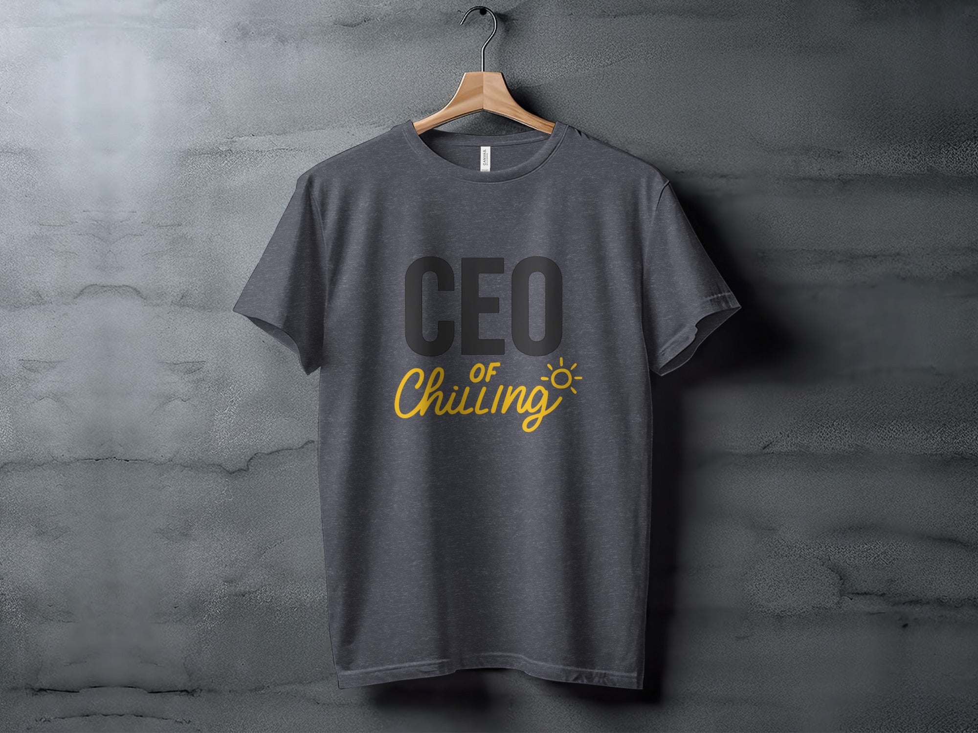 CEO of Chilling | Retire in Style with Dark Heather Color Bella T-Shirts - Retiree Gifts Retirement Party