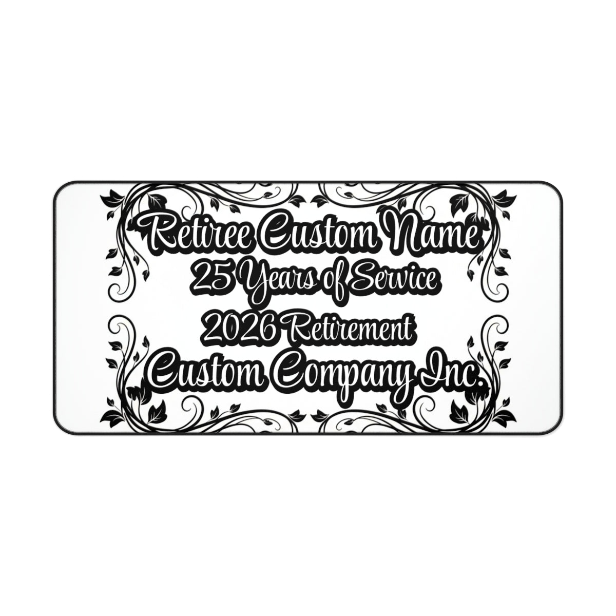 Retiree Custom Name 25 Years of Service 2026 Retirement Sign