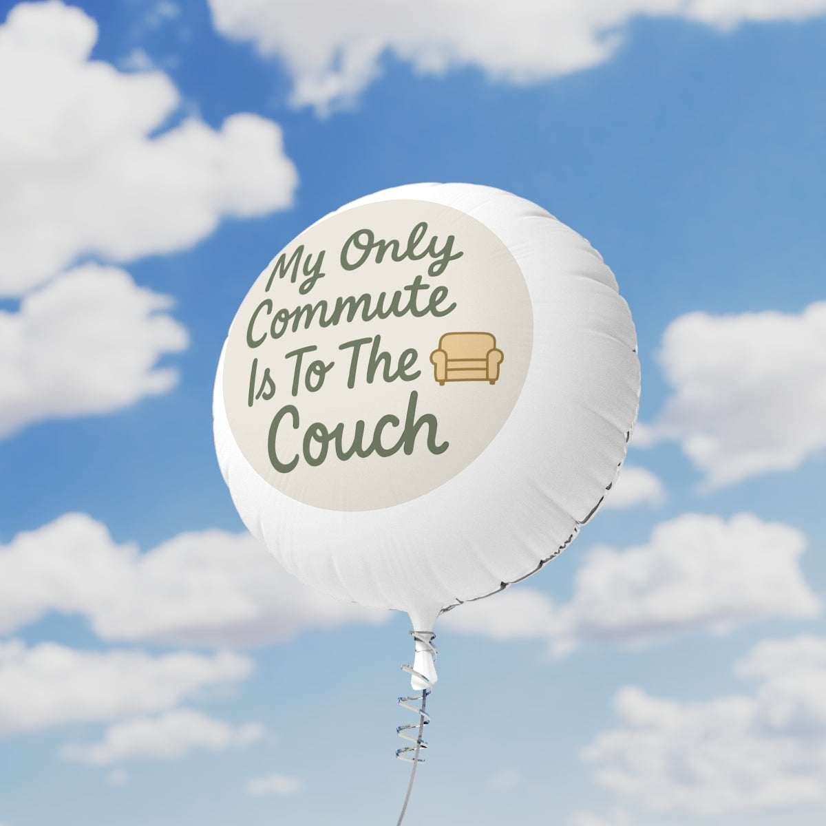 My Only Commute Is To The Couch Retirement Gifts | Retirement Gifts Ideas | Perfect Mylar Ballons 11in or 22in - Retiree Gifts Retirement Party