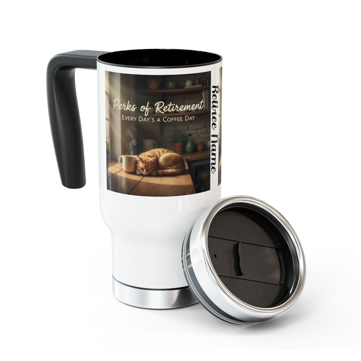 Perks of Retirement Every Day's a Coffee Day mug