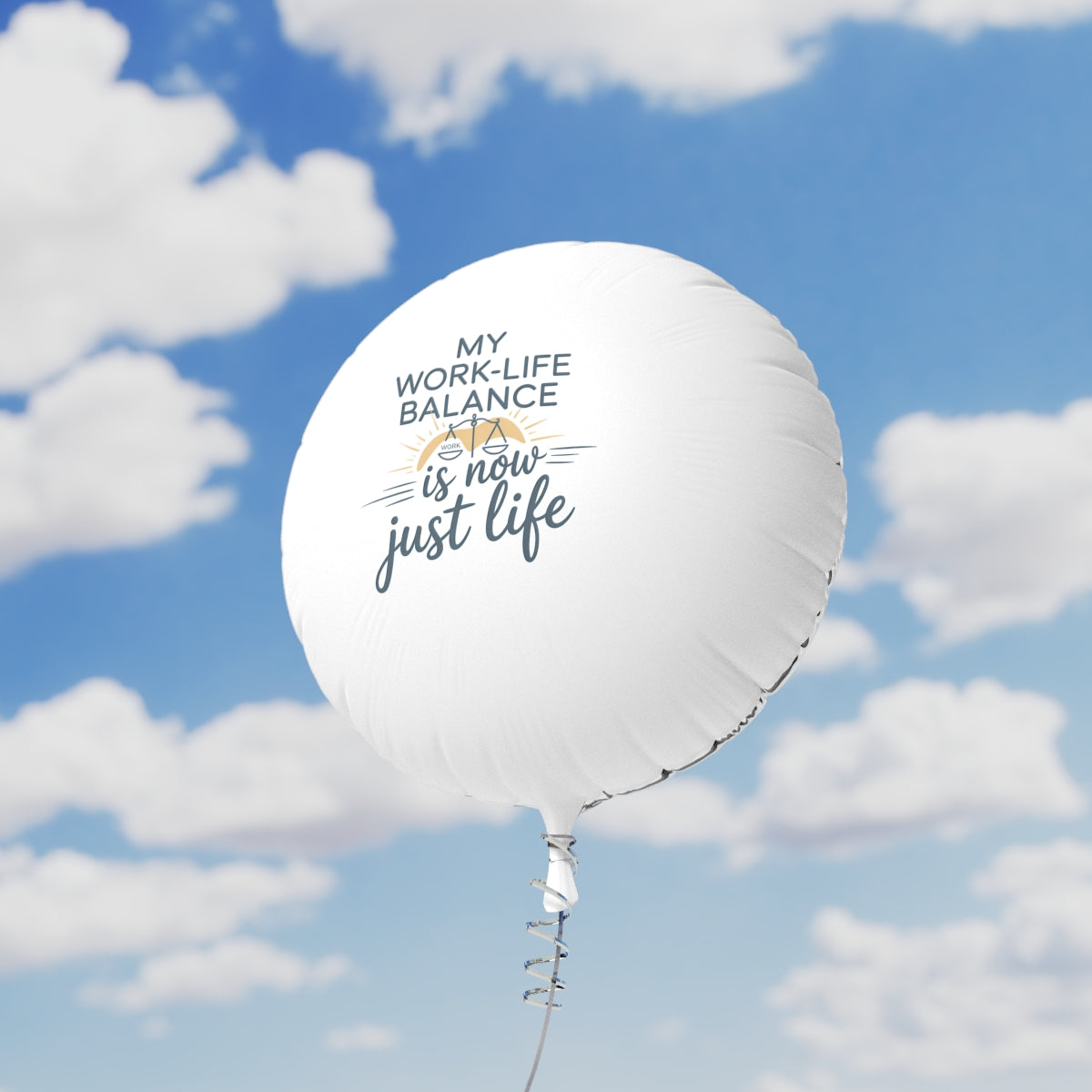 My Work-Life Balance is Now Just Life 22in or 11in Mylar Ballons - Retiree Gifts Retirement Party