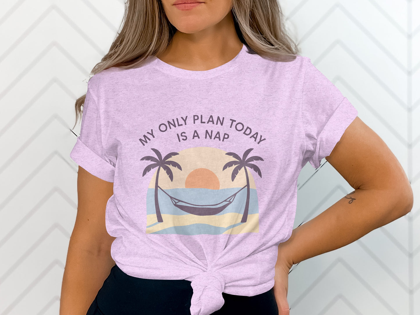 My Only Plan Today Is A Nap | Relaxing Days |Soft Color Bella T-Shirts - Retiree Gifts Retirement Party