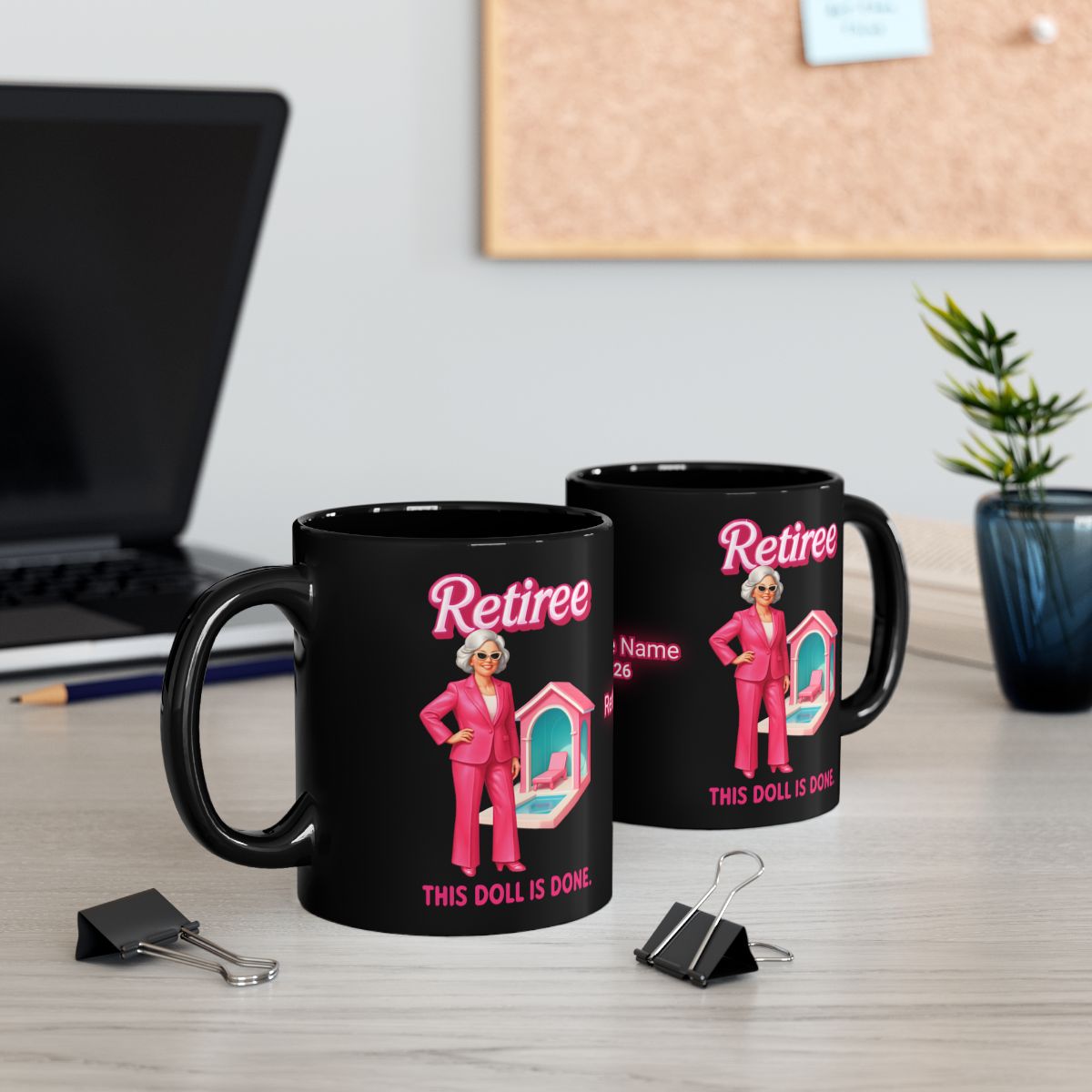 Personalized Retiree This Doll Is Done Coffee Mug