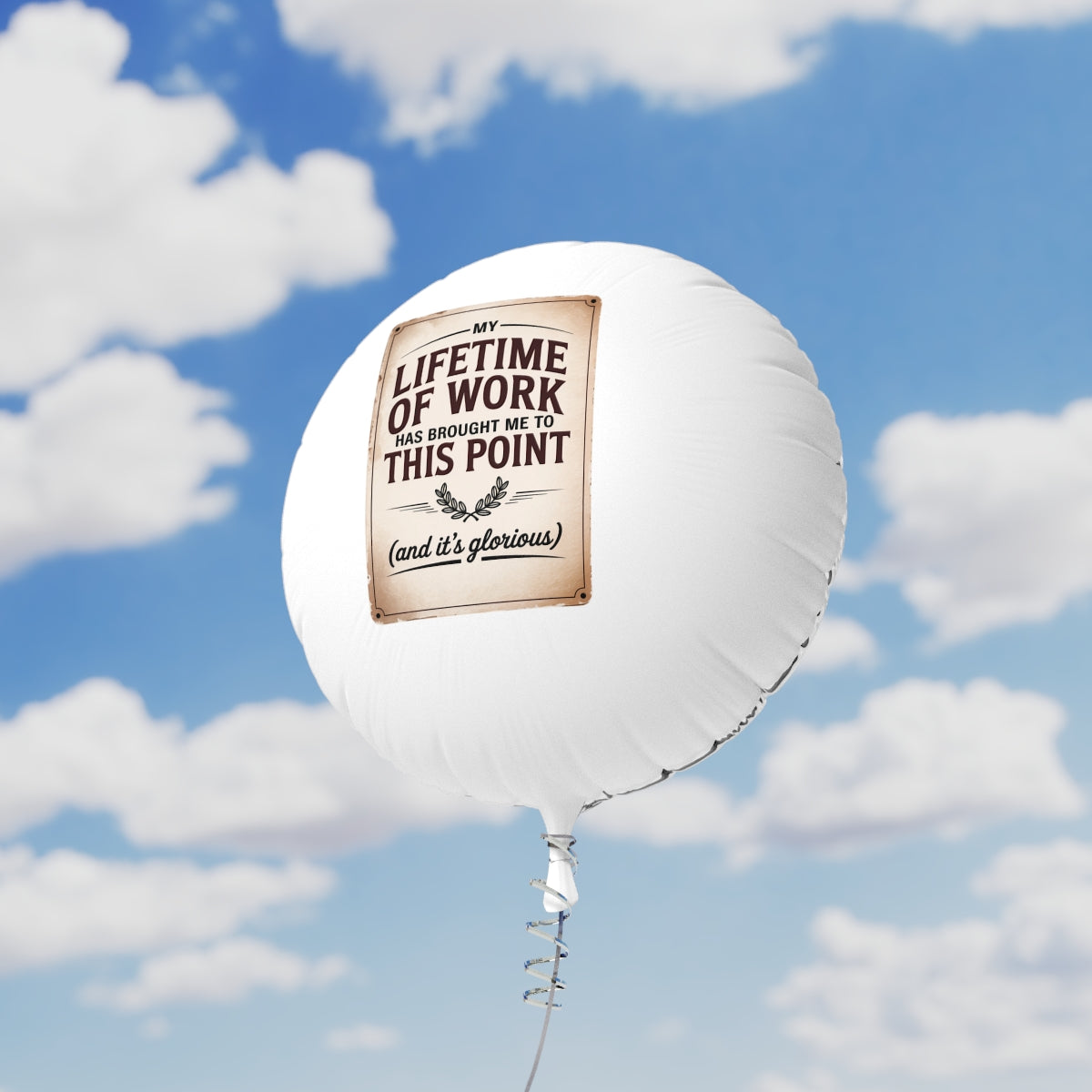 My Lifetime Of Work 22in or 11in Mylar Ballons - Retiree Gifts Retirement Party