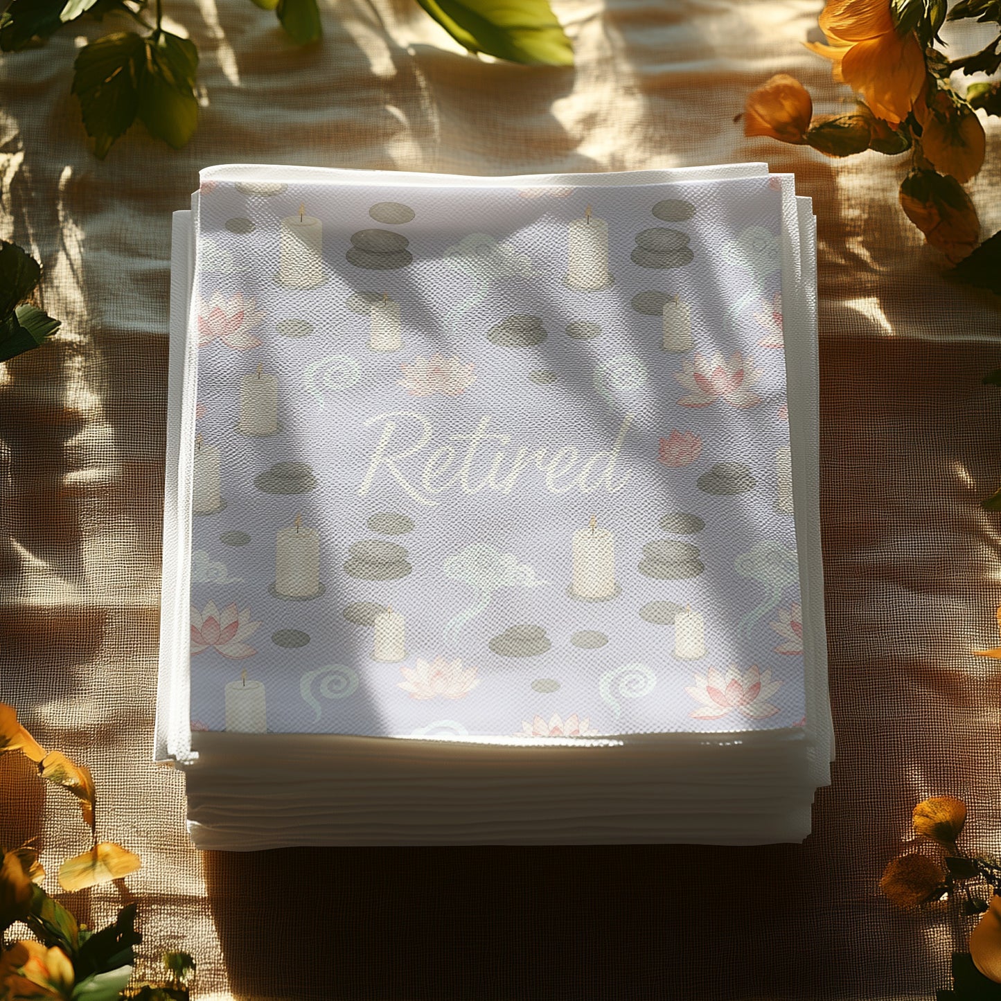 Retired Spa Collection Candles Stones Relaxing Theme
