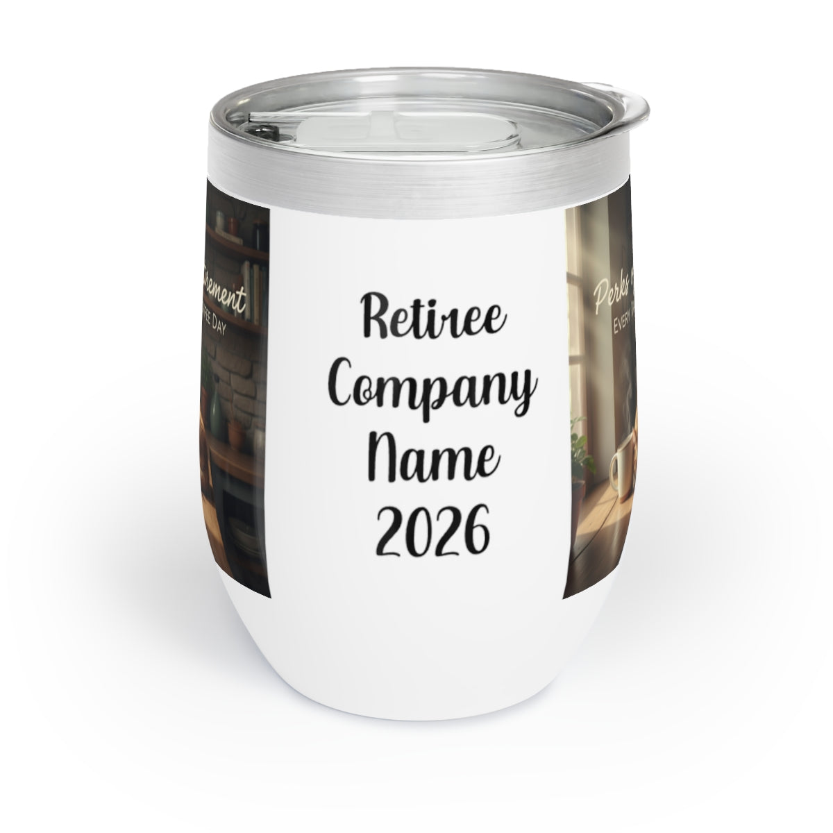 Retiree Company Name 2026 design stainless steel tumbler