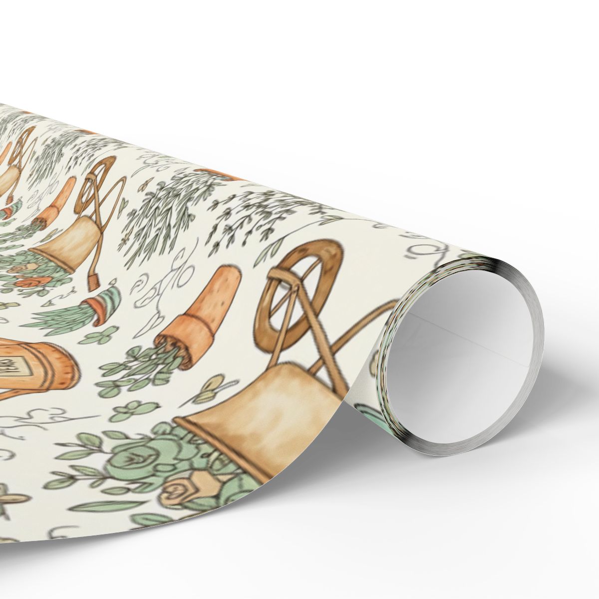 Vintage Botanical Garden Themed Wrapping Paper product
