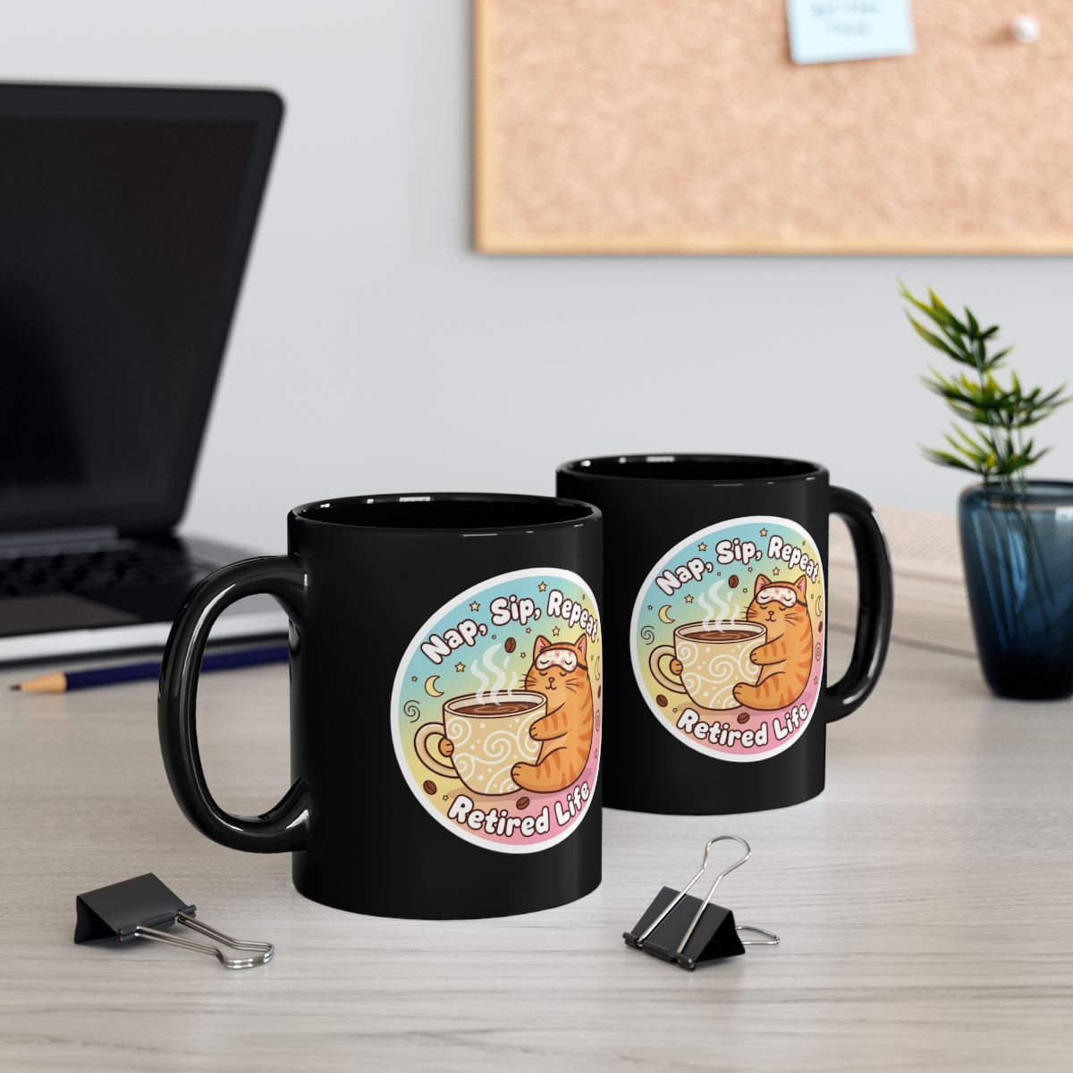 Nap Sip Repeat Design Retired Life Mug