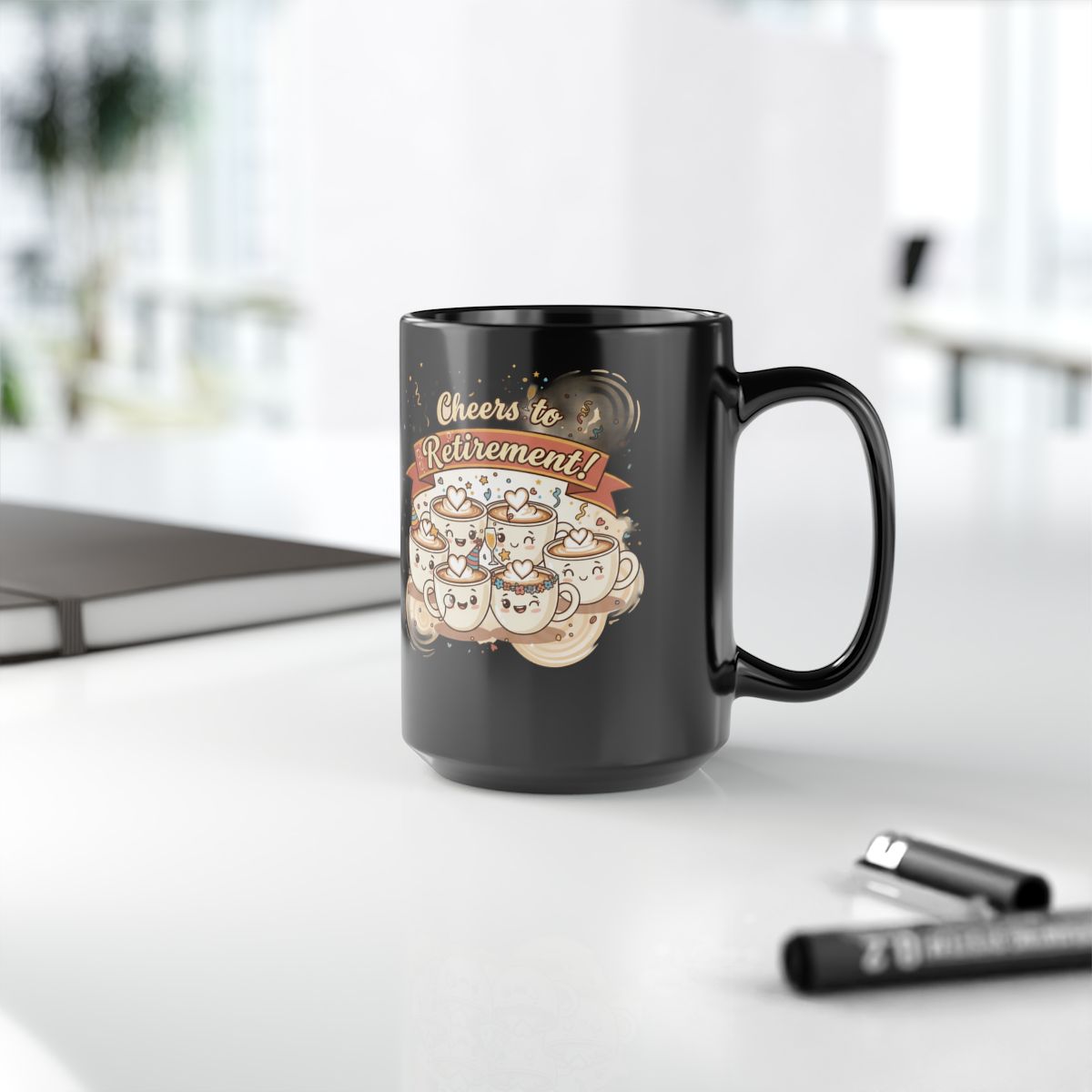 Cheers to Retirement Cat Lovers Coffee Mug