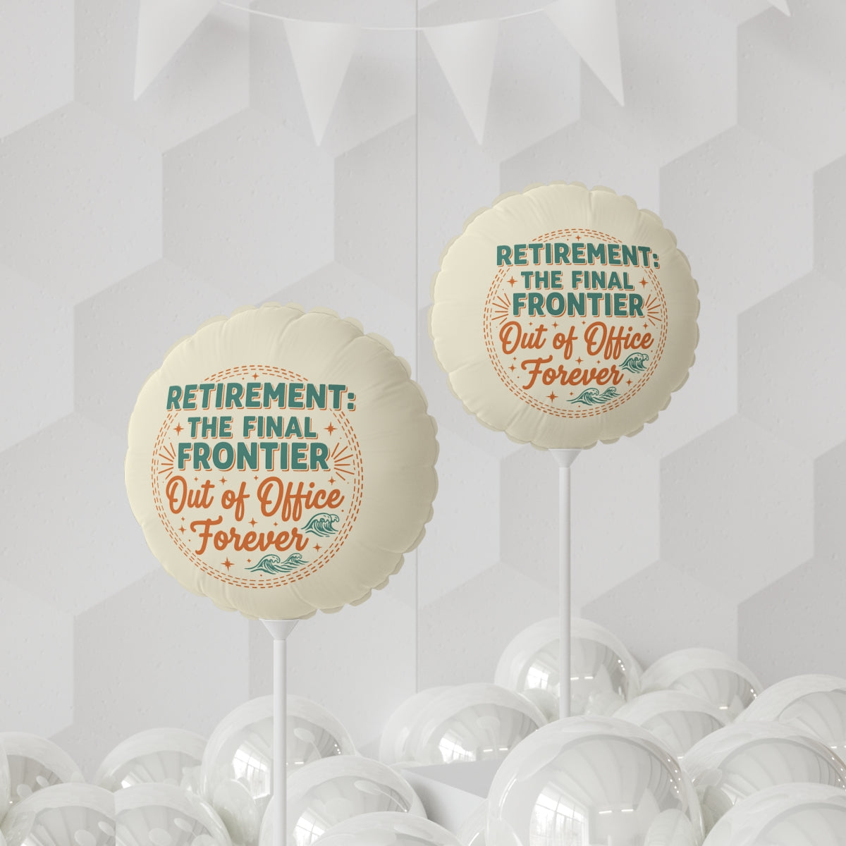 Retirement The Final Frontier Out of Office Forever | Retirement The Final Frontier | Personalized 11in or 22in Mylar Ballon - Retiree Gifts Retirement Party