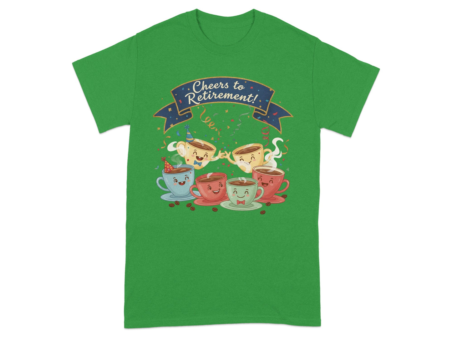 Cheers to Retirement Cafe Cups T-Shirt