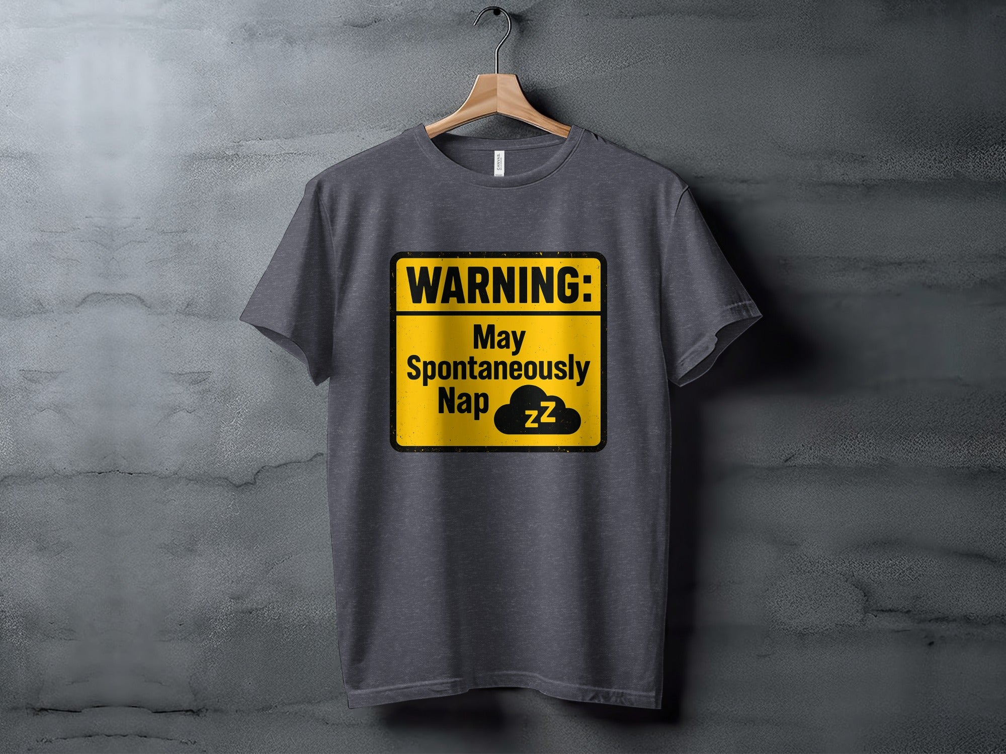 WARNING May Spontaneously Nap | Dark Heaterh Color Bella T-Shirts - Retiree Gifts Retirement Party