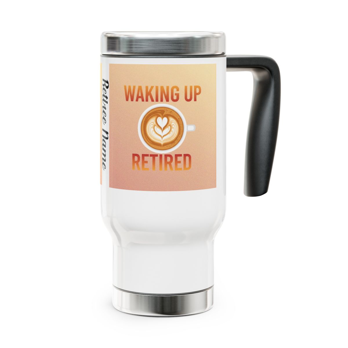 Waking Up Retired Coffee Mug with Handle