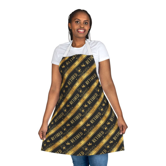 Elegant Retired Design Cooking Apron for Kitchen Use