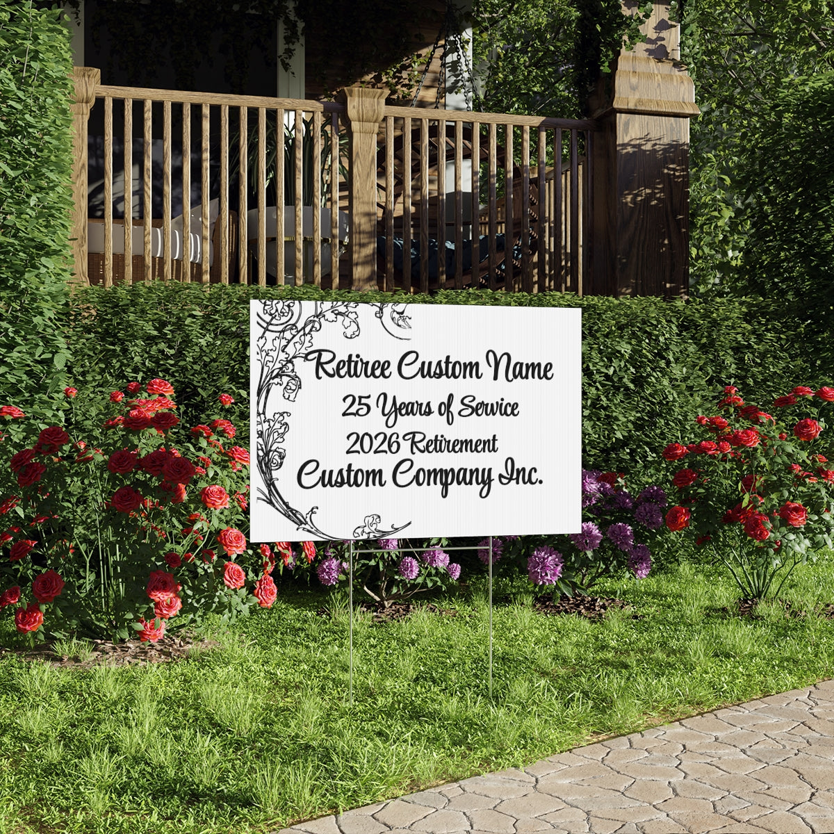 Retirement Yard Sign Customized Company Gift product type
