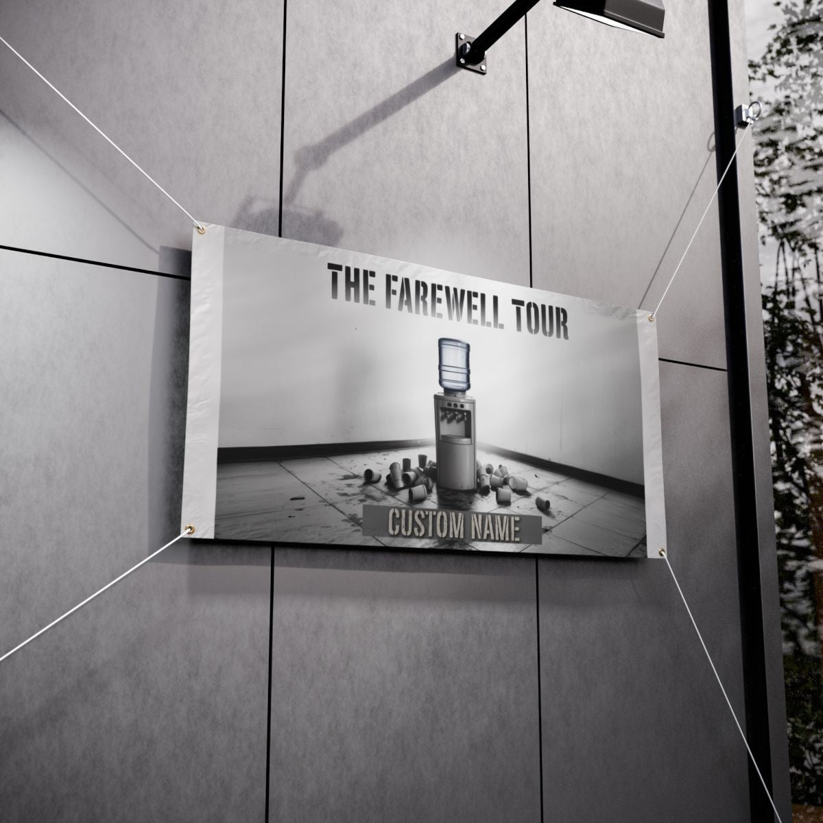 Water Cooler Farewell Tour Design for Your Event Vinyl Banner or Yard Sign - Retiree Gifts Retirement Party