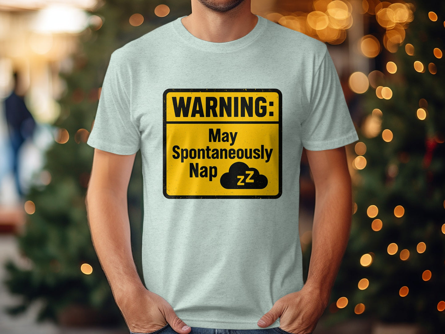 Warning May Spontaneously Nap Funny | A Caution | Retirement Personalized Soft Color Bella T-Shirts - Retiree Gifts Retirement Party