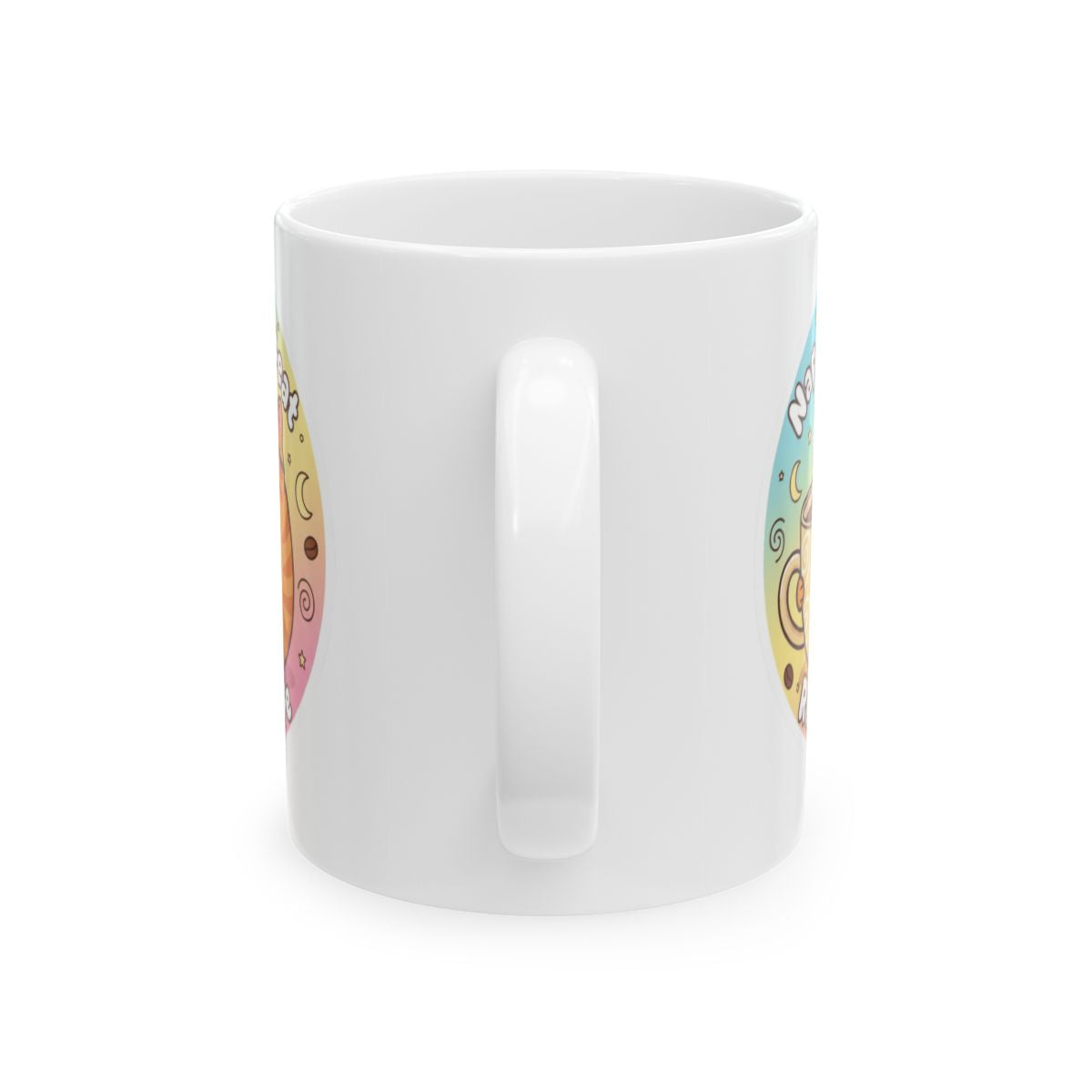 Cute Colorful Cartoon Cat Design Coffee Mug