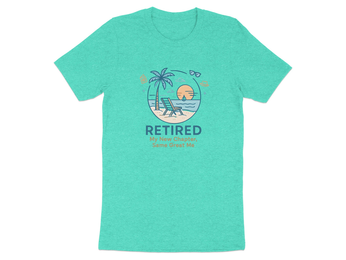 Retired My New Chapter Same Great Me | Retirement Gift | Soft Color Bella T-Shirts - Retiree Gifts Retirement Party