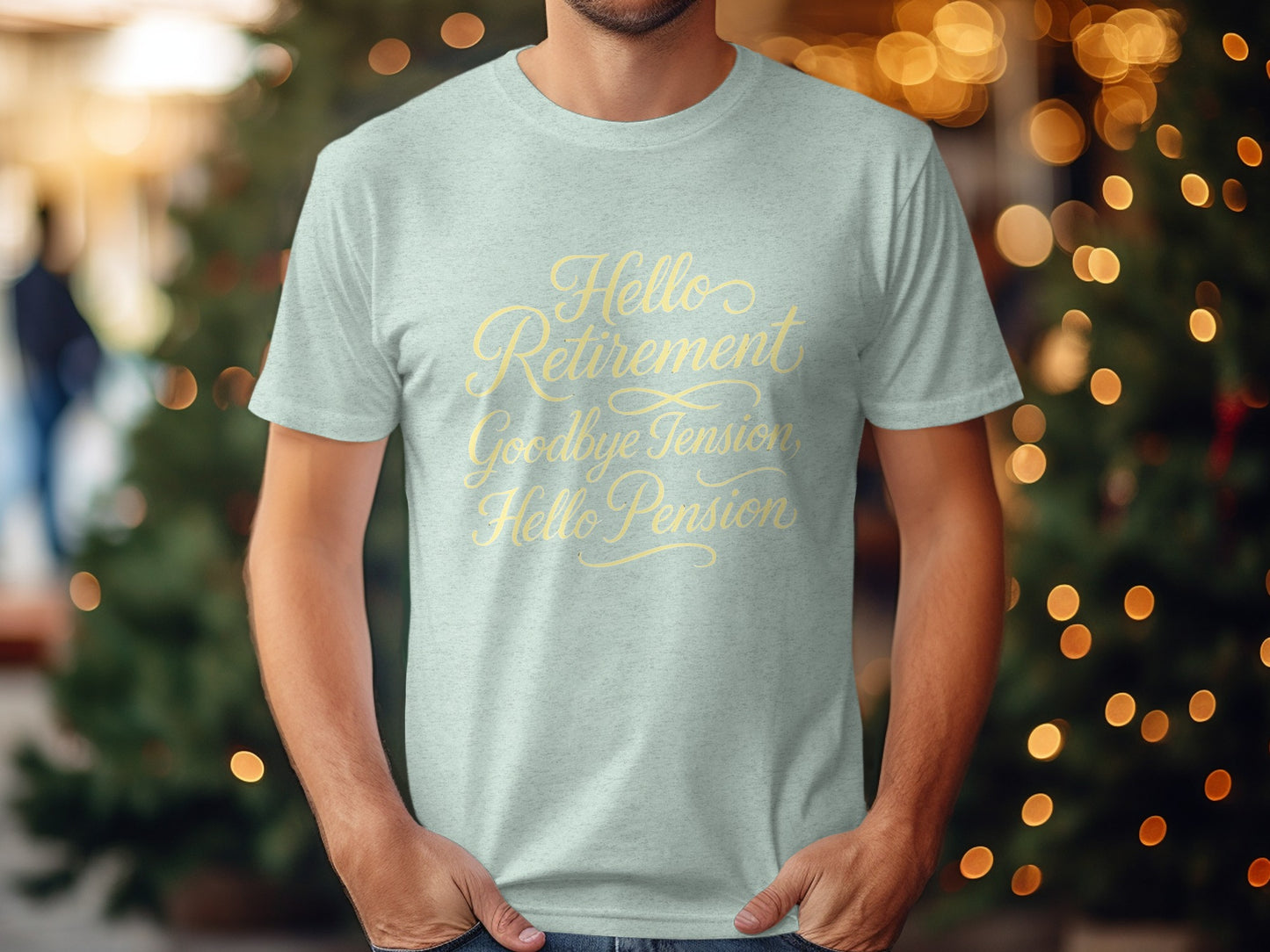 Hello Retirement Goodbye Tension Hello Pension | Celebrate with Soft Color Bella T-Shirts - Retiree Gifts Retirement Party