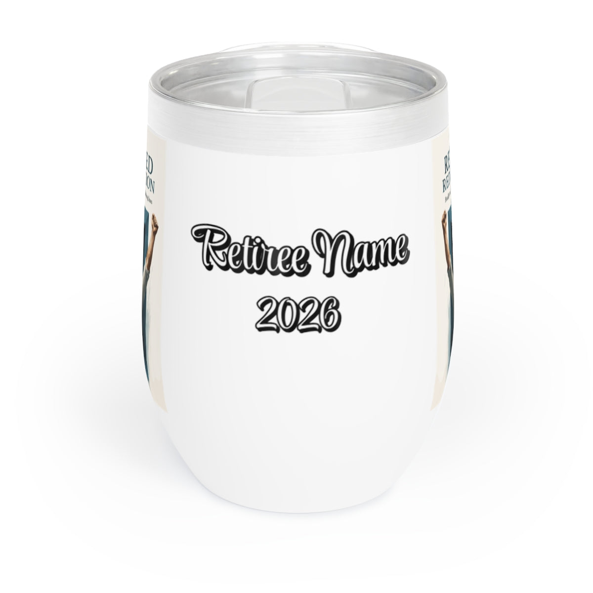 The Retired Redemption Finally Traded Deadlines | Fishing Lines | Retirement Celebration Personalized Wine Tumbler - Retiree Gifts Retirement Party