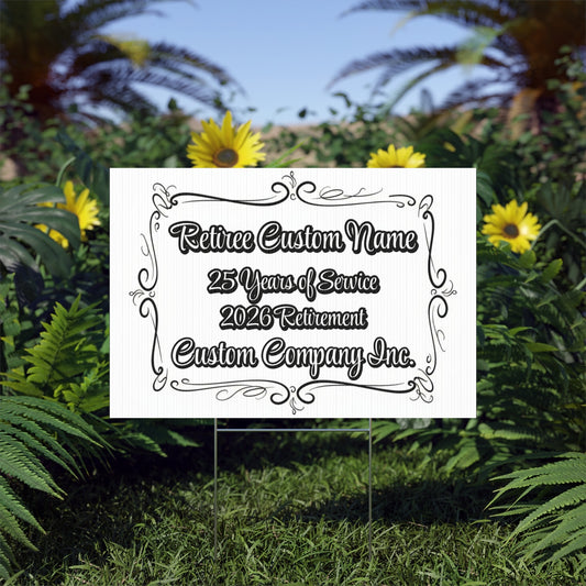 Retiree Custom Name 25 Years of Service 2026 Retirement product
