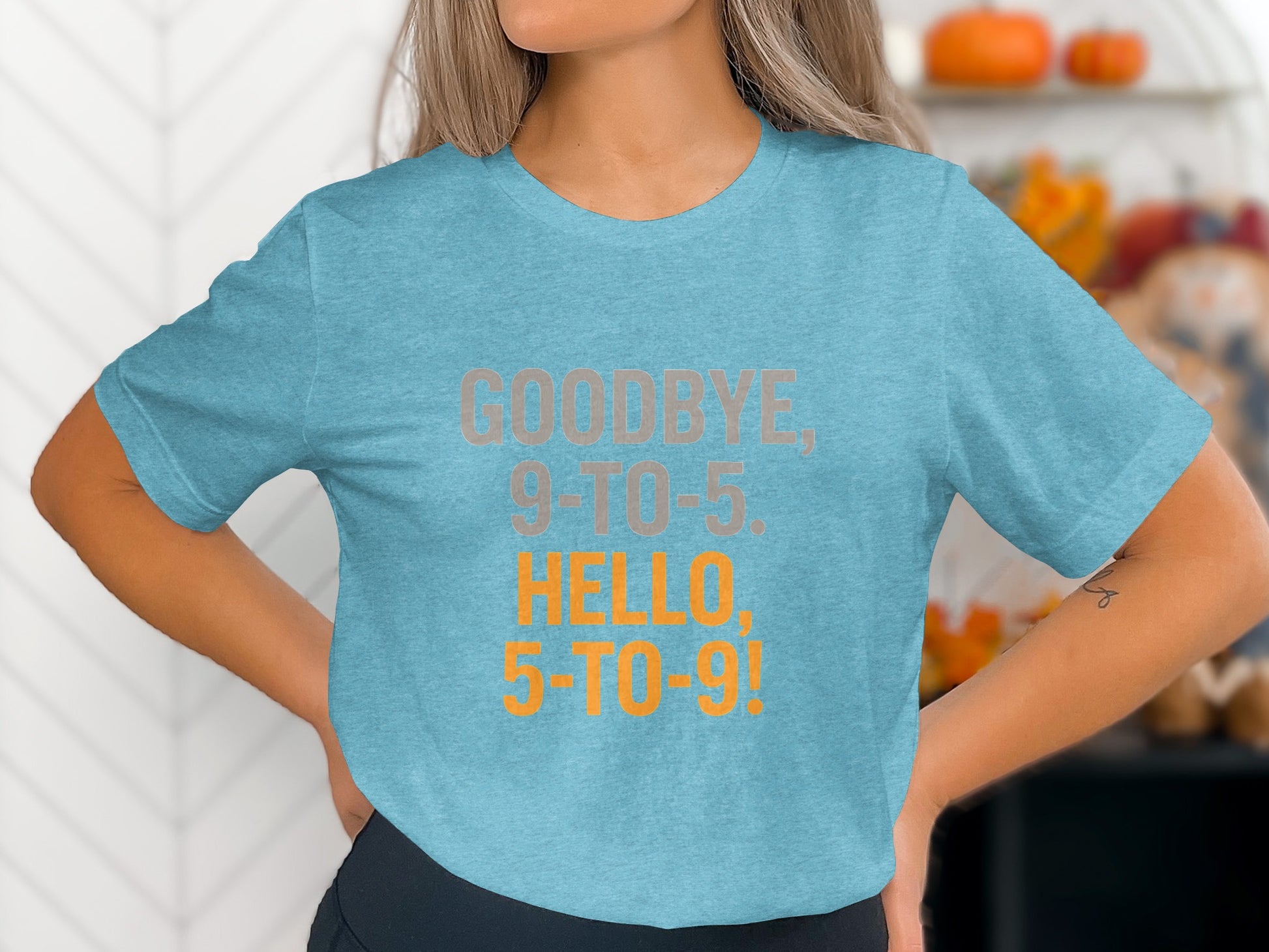 Goodbye 9-To-5 Hello 5-To-9 | Retirement Is Here | A Soft Color Bella T-Shirts - Retiree Gifts Retirement Party