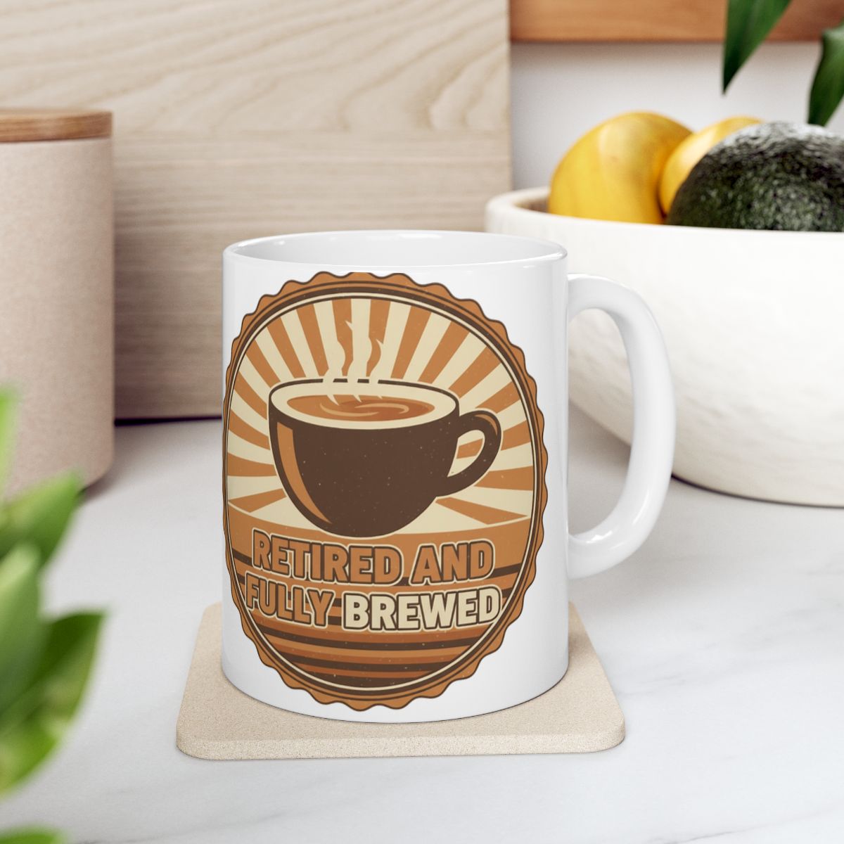 Retired And Fully Brewed Coffee Mug For a Relaxing Sip