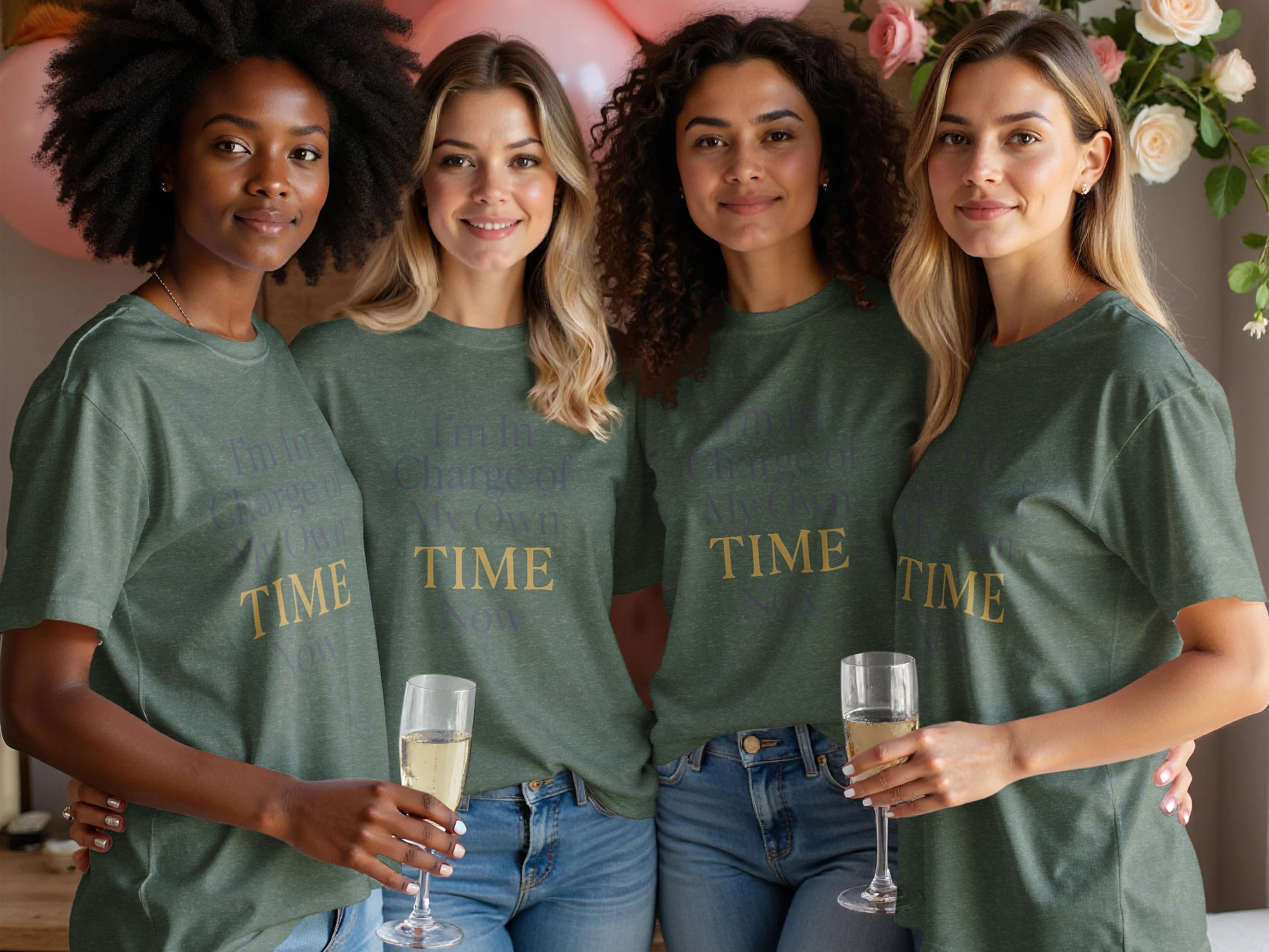 I'm In Charge of My Own Time Now | Celebrate Freedom Dark Heaterh Color Bella T-Shirts - Retiree Gifts Retirement Party