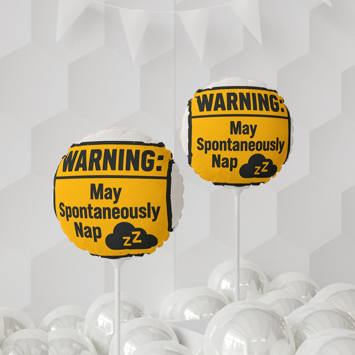 WARNING May Spontaneously Nap | Perfect Retirement Gift | Let the Napping Begin Mylar Ballons 11in or 22in - Retiree Gifts Retirement Party