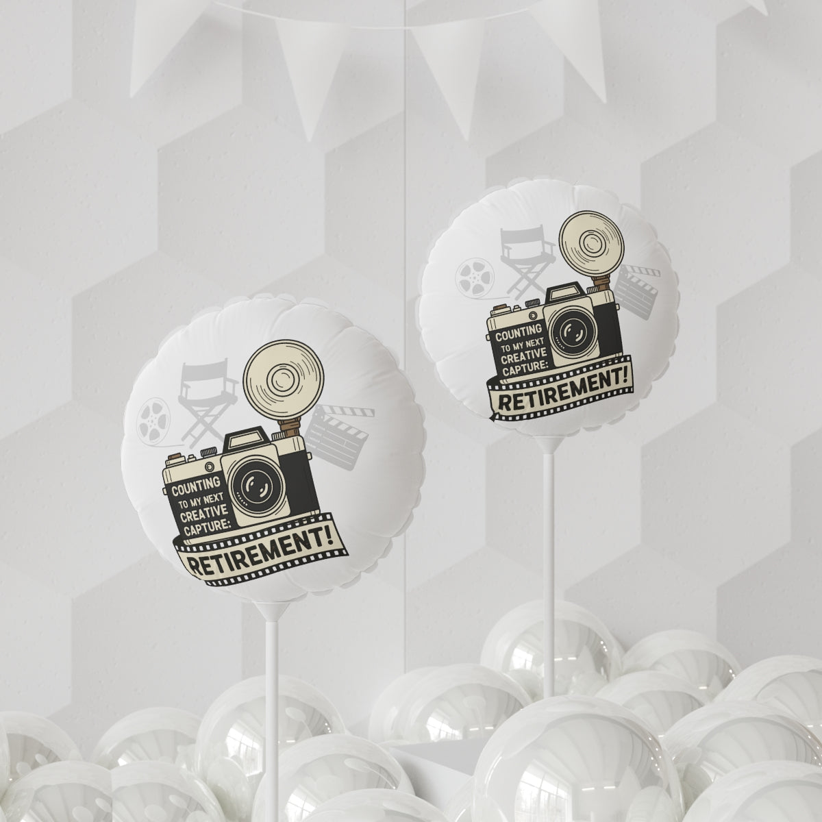 Counting To My Next Creative Capture Retirement | Retirement | Celebrate with a Personalized 11in or 22in Mylar Ballon - Retiree Gifts Retirement Party