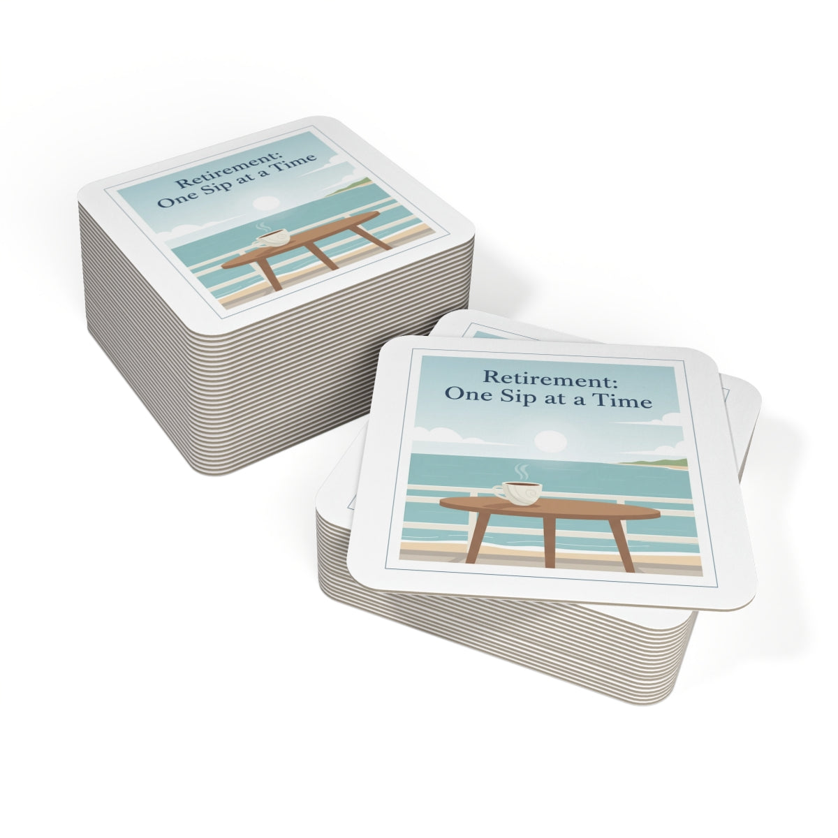 Retirement One Sip at a Time Drink Coasters
