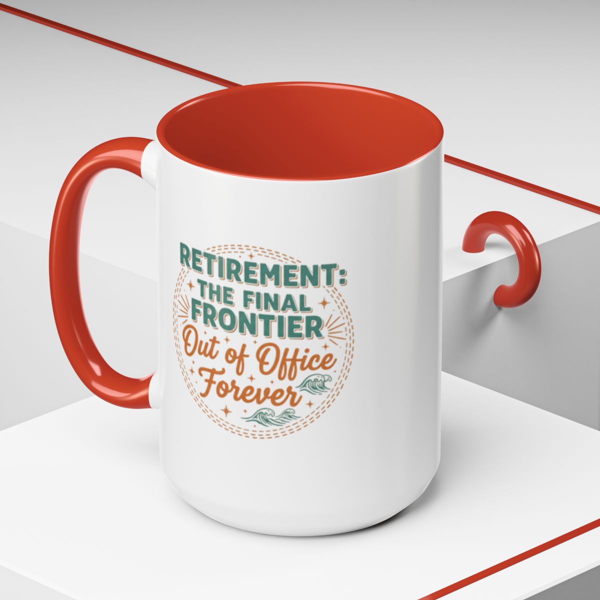 RETIREMENT THE FINAL FRONTIER | Out of Office Forever Gold Silver Black or Access Mugs - Retiree Gifts Retirement Party