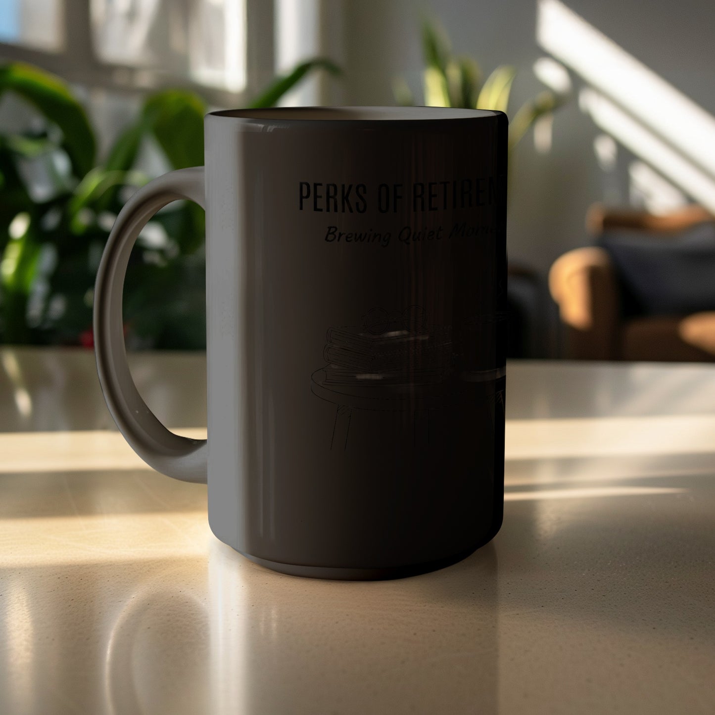 Perks of Retirement Brewing Quiet Moments Mug