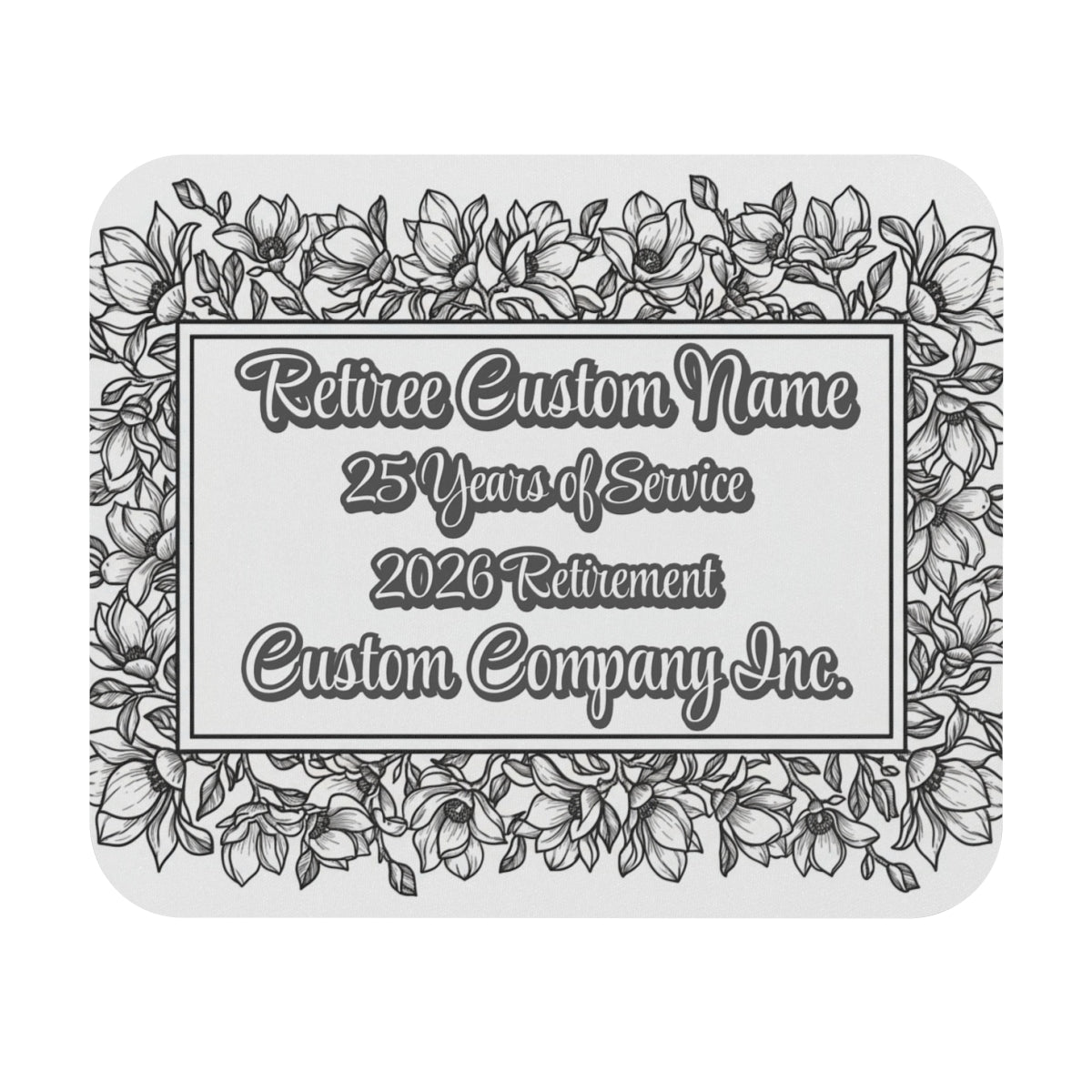 Personalized Retirement Plaque for 25 Years of Service
