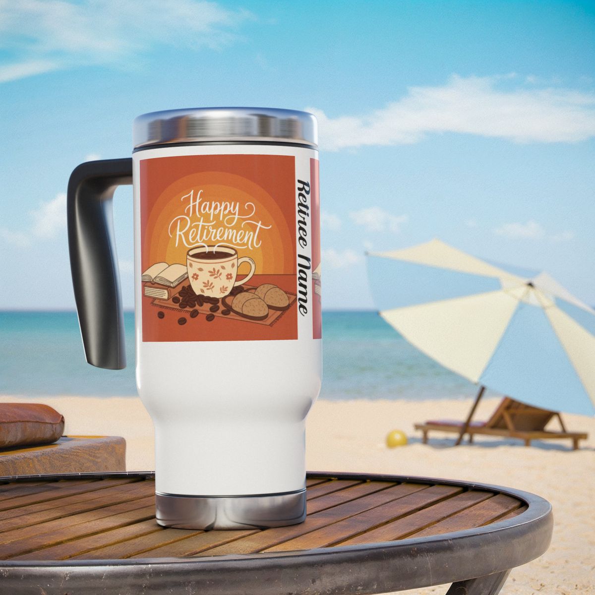 Happy Retirement Renee Name Travel Mug Product