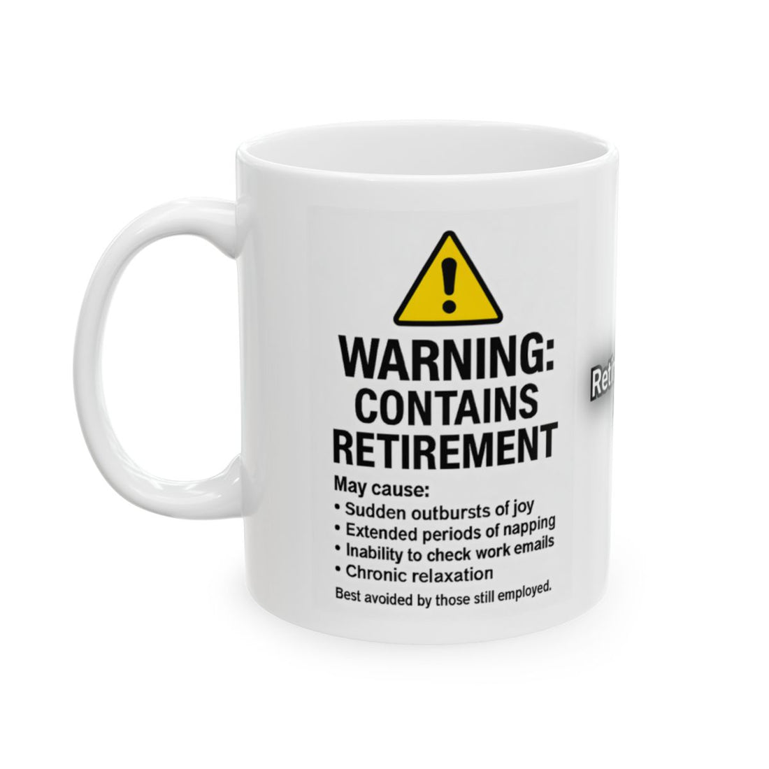 Warning Contains Retirement Funny Mug Gift Item