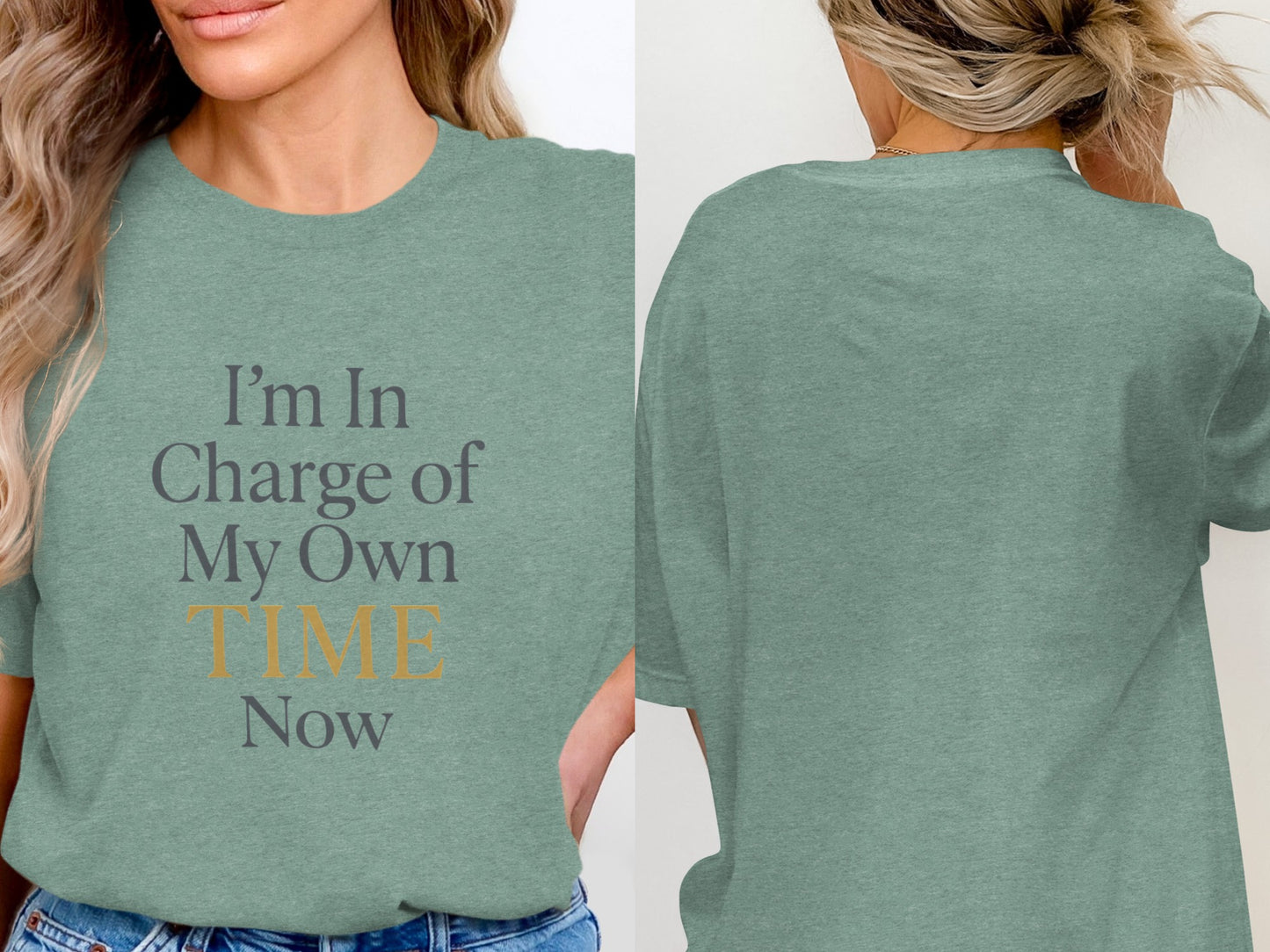 I'm In Charge of My Own Time Now | Retirement | Soft Color Bella T-Shirts - Retiree Gifts Retirement Party