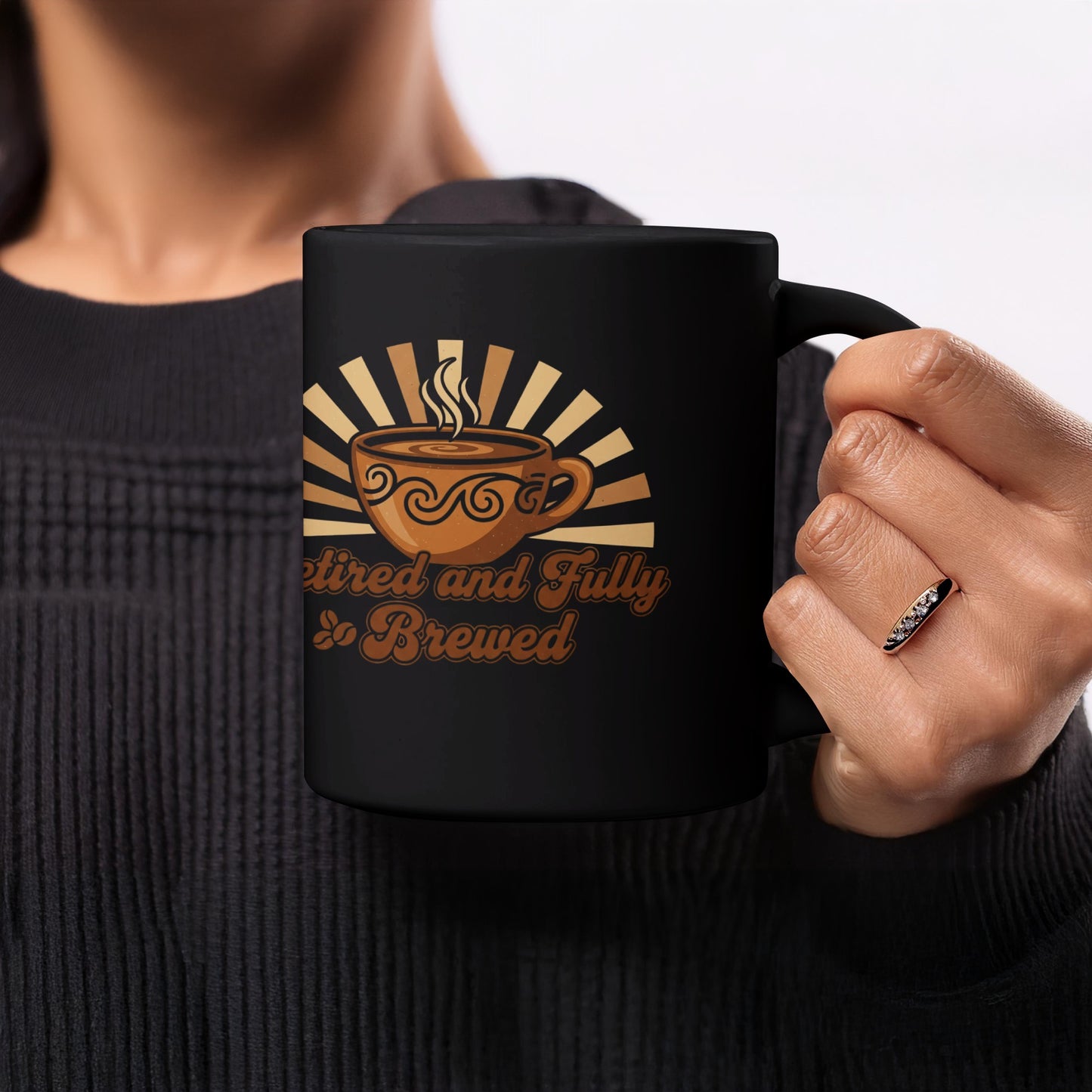 Retired and Fully Brewed Coffee Mug for Enthusiasts