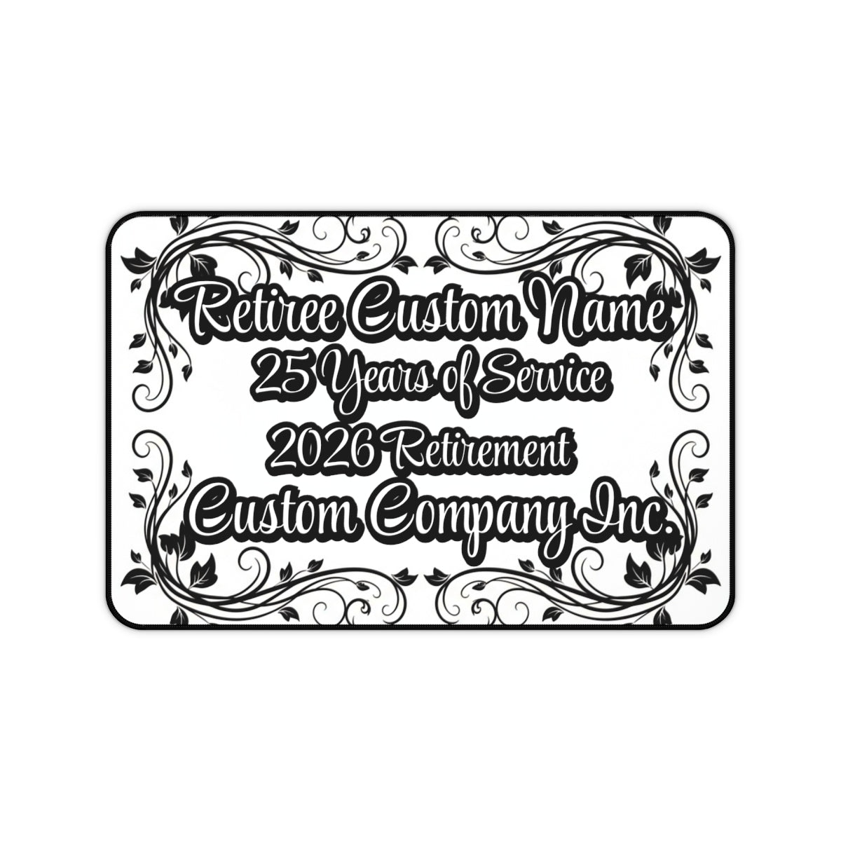 Custom Retirement Plaque 25 Years of Service Gift