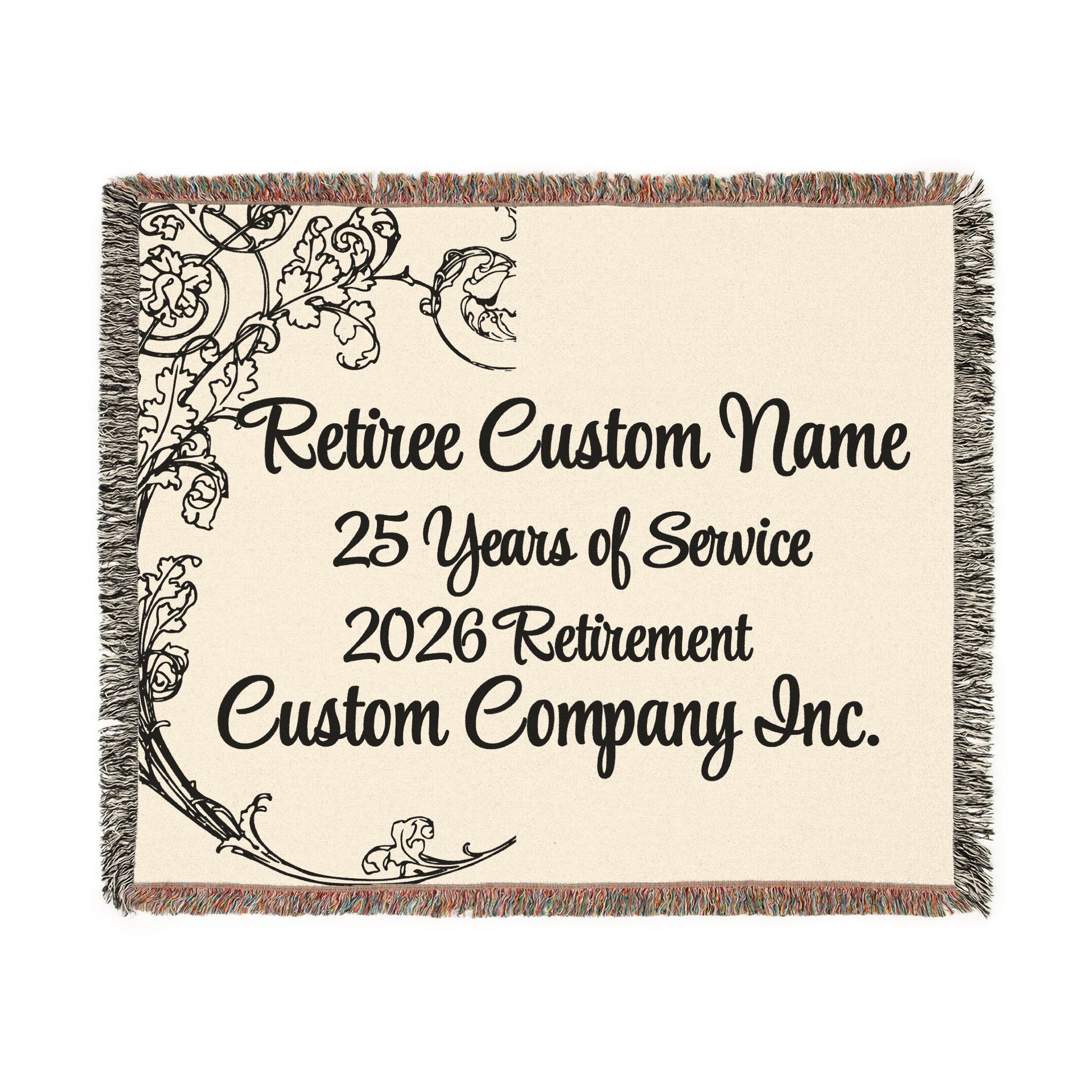 Retiree Custom Name 25 Years of Service Retirement product type