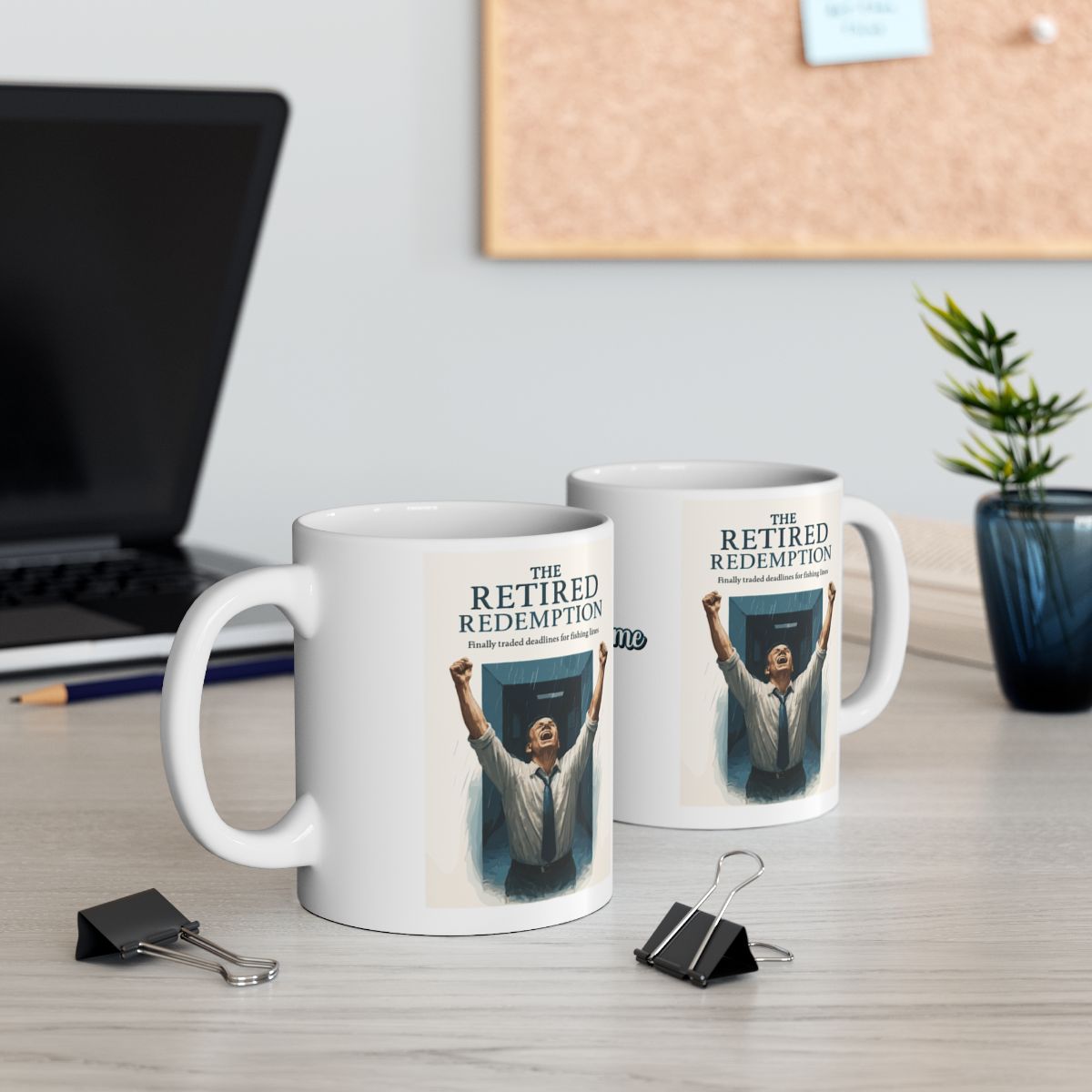 The Retired Redemption | Finally traded deadlines | Personalized Microwavable Ceramic Mugs 11oz 15oz 20oz - Retiree Gifts Retirement Party