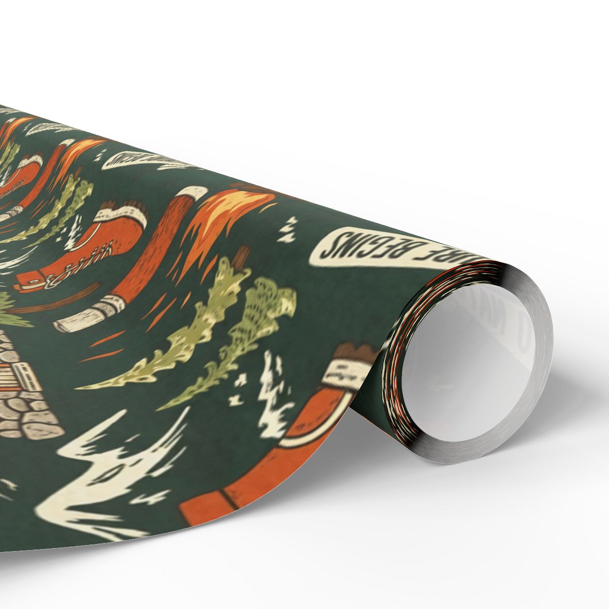 Vintage-Inspired Nostalgic Holiday Wrapping Paper Roll