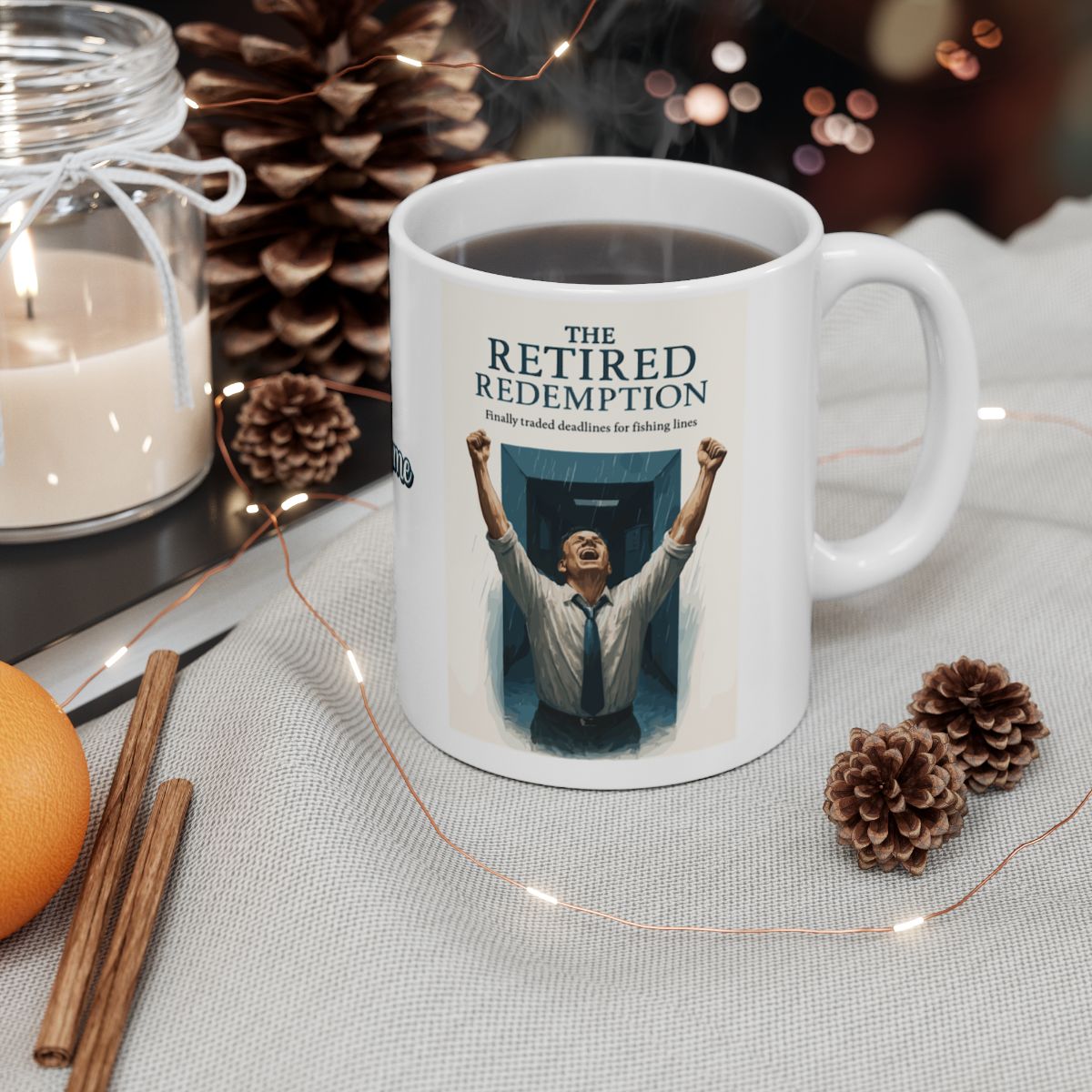 The Retired Redemption | Finally traded deadlines | Personalized Microwavable Ceramic Mugs 11oz 15oz 20oz - Retiree Gifts Retirement Party
