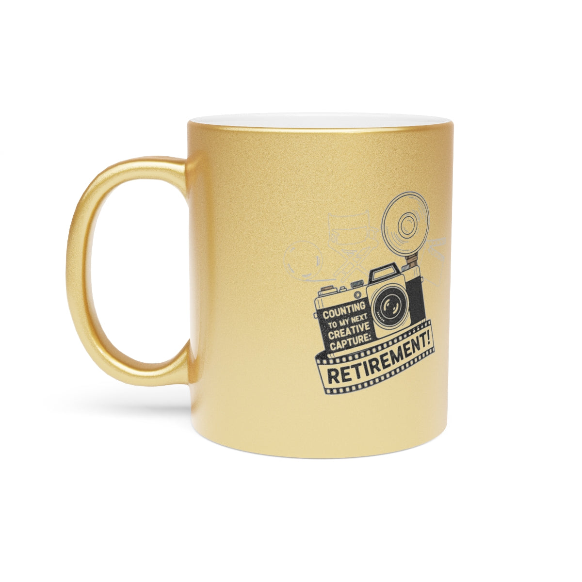 Counting to My Next Creative Capture | Retirement Gold Silver Black or Access Mugs - Retiree Gifts Retirement Party